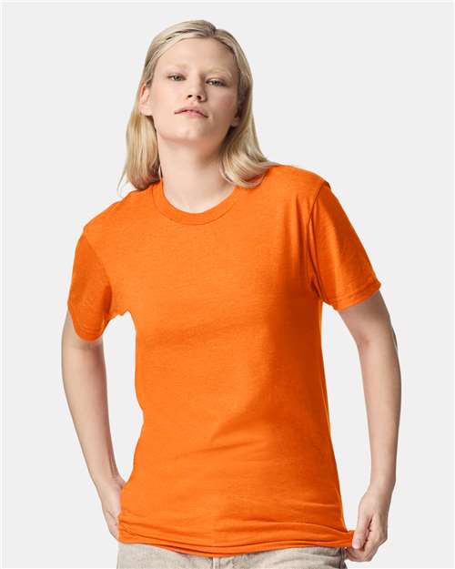 Custom Embroidered  American Apparel CVC Tee 2001CVC Heather Orange