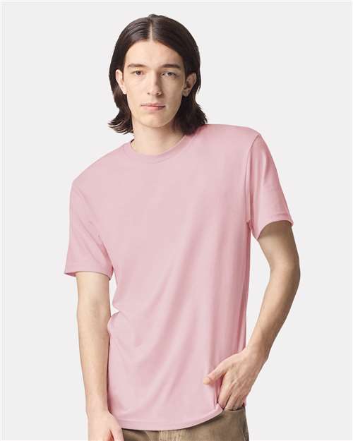 Custom Embroidered  American Apparel CVC Tee 2001CVC Heather Pink