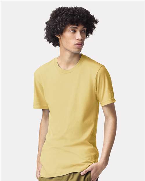 Custom Embroidered  American Apparel CVC Tee 2001CVC Heather Yellow