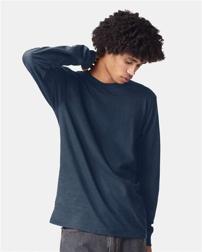 Custom Embroidered  American Apparel Fine Jersey Long Sleeve Tee 2007  
