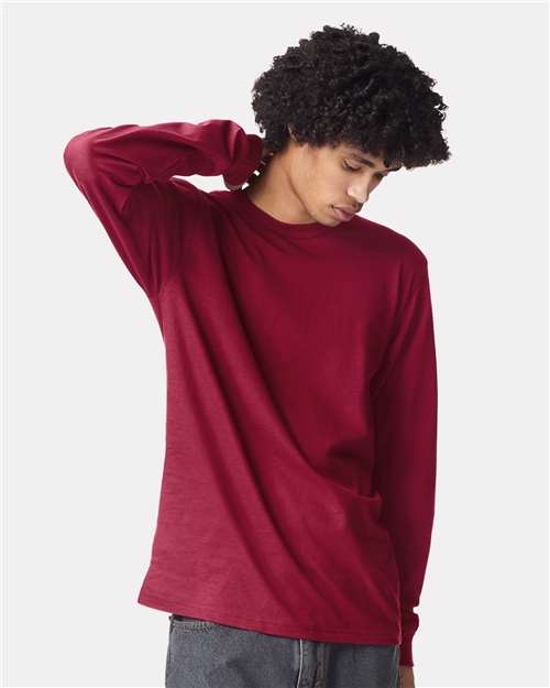 Custom Embroidered  American Apparel Fine Jersey Long Sleeve Tee 2007  