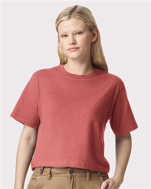 Custom Embroidered  American Apparel Women's Fine Jersey Boxy Tee 102  