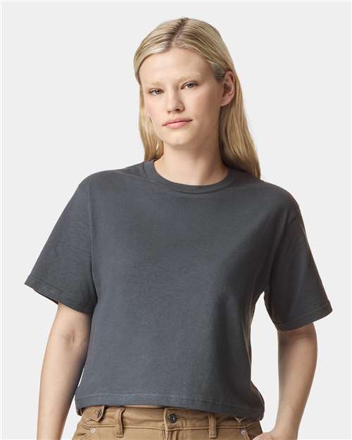 Custom Embroidered  American Apparel Women's Fine Jersey Boxy Tee 102  