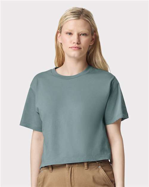 Custom Embroidered  American Apparel Women's Fine Jersey Boxy Tee 102  