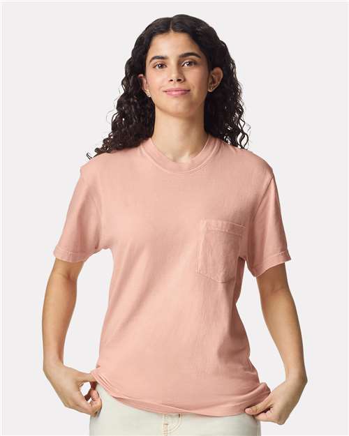 Comfort Colors Garment-Dyed Heavyweight Pocket T-Shirt 6030 Peachy