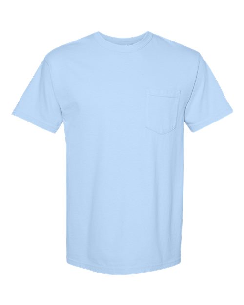 Comfort Colors Garment-Dyed Heavyweight Pocket T-Shirt 6030 Hydrangea