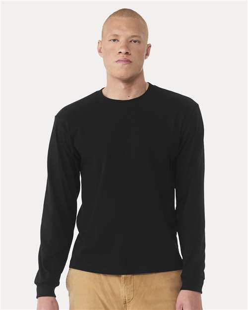 Custom Embroidered  BELLA + CANVAS 6 oz. Heavyweight Long Sleeve Tee 3511  