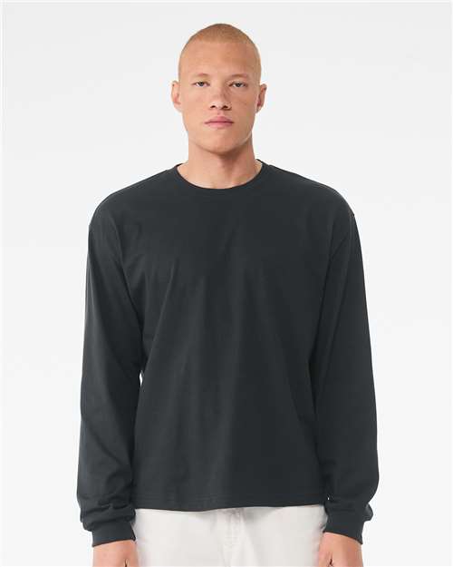 Custom Embroidered  BELLA + CANVAS 6 oz. Heavyweight Long Sleeve Tee 3511  