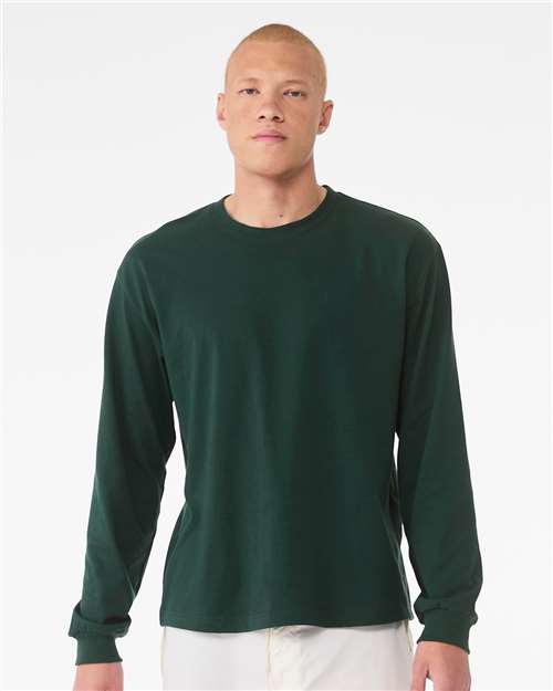 Custom Embroidered  BELLA + CANVAS 6 oz. Heavyweight Long Sleeve Tee 3511  