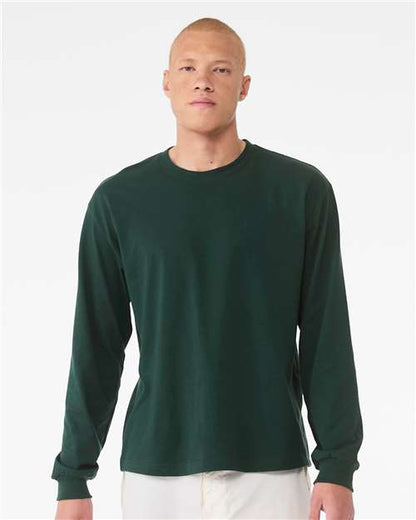 Custom Embroidered  BELLA + CANVAS 6 oz. Heavyweight Long Sleeve Tee 3511  