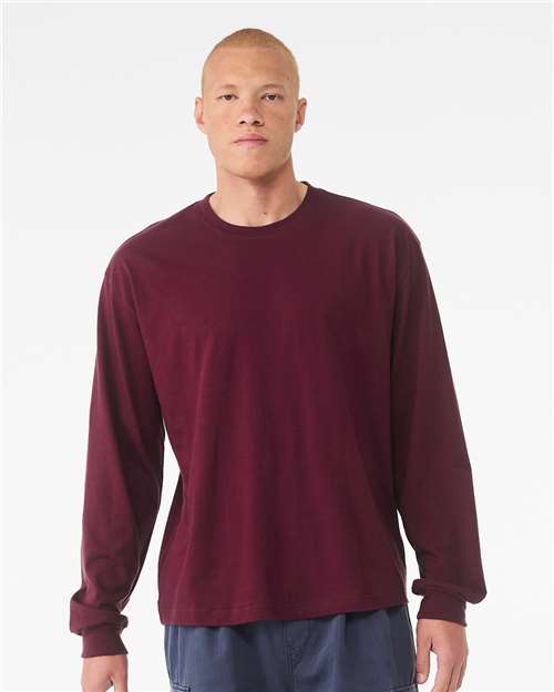 Custom Embroidered  BELLA + CANVAS 6 oz. Heavyweight Long Sleeve Tee 3511  