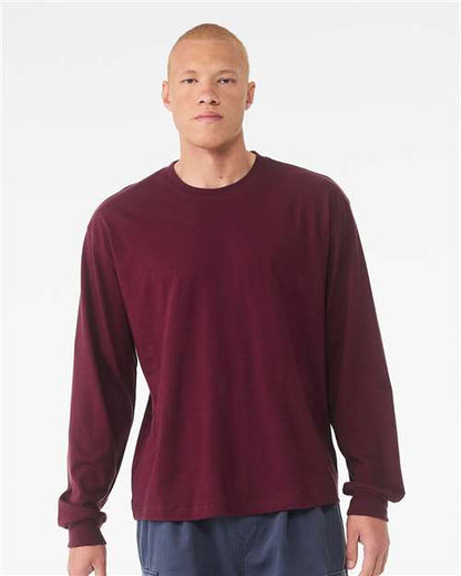 Custom Embroidered  BELLA + CANVAS 6 oz. Heavyweight Long Sleeve Tee 3511  