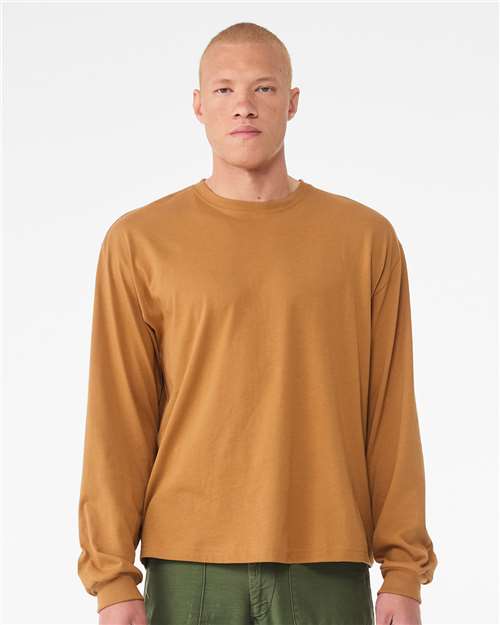 Custom Embroidered  BELLA + CANVAS 6 oz. Heavyweight Long Sleeve Tee 3511  