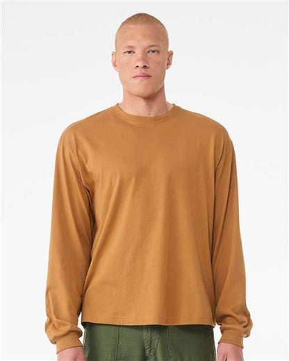 Custom Embroidered  BELLA + CANVAS 6 oz. Heavyweight Long Sleeve Tee 3511  