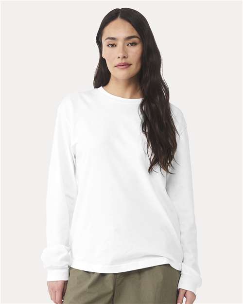 Custom Embroidered  BELLA + CANVAS 6 oz. Heavyweight Long Sleeve Tee 3511  