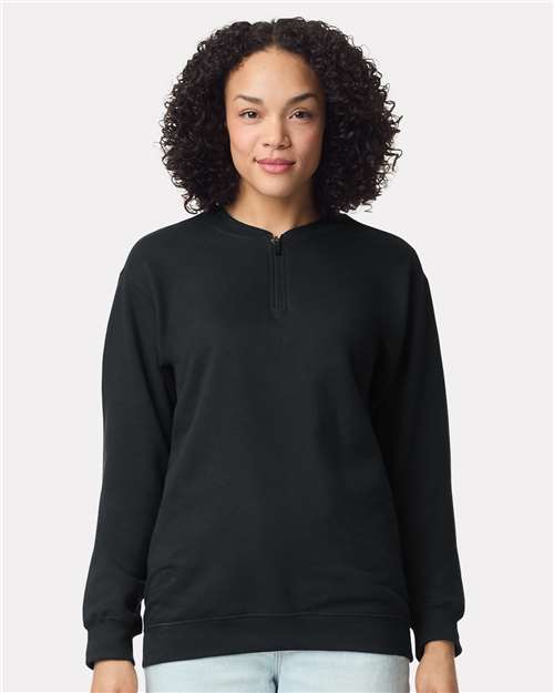 Custom Embroidered  Gildan Softstyle® Midweight 1/4 Zip Sweatshirt SF008  
