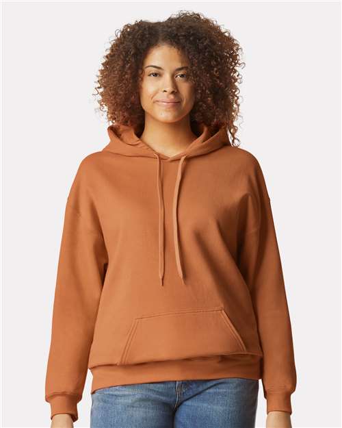 Custom Embroidered  Gildan Softstyle® Midweight Hooded Sweatshirt SF500 Texas Orange