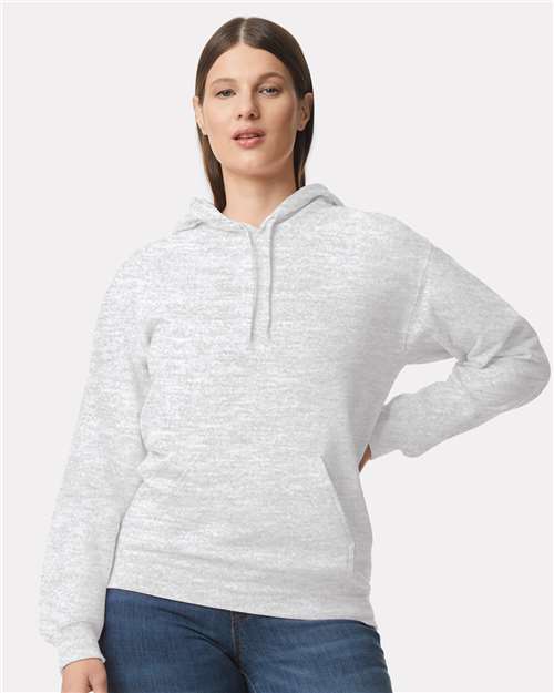 Custom Embroidered  Gildan Softstyle® Midweight Hooded Sweatshirt SF500 Ash Grey