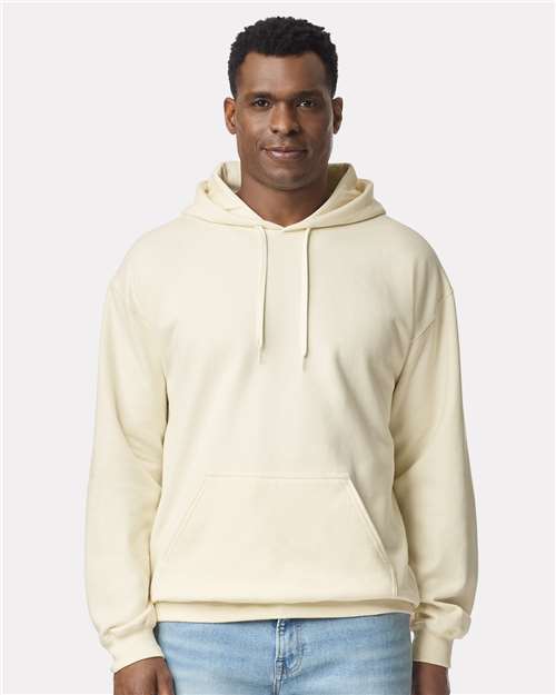 Custom Embroidered  Gildan Softstyle® Midweight Hooded Sweatshirt SF500 Off White