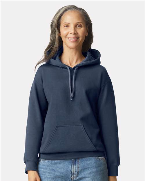 Custom Embroidered  Gildan Softstyle® Midweight Hooded Sweatshirt SF500 Blue Dusk
