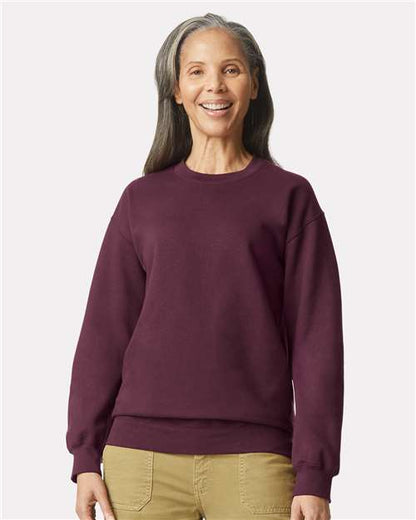 Custom Embroidered  Gildan Softstyle® Midweight Crewneck Sweatshirt SF000 Maroon