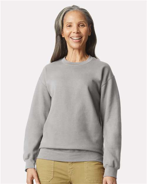 Custom Embroidered  Gildan Softstyle® Midweight Crewneck Sweatshirt SF000 Cement