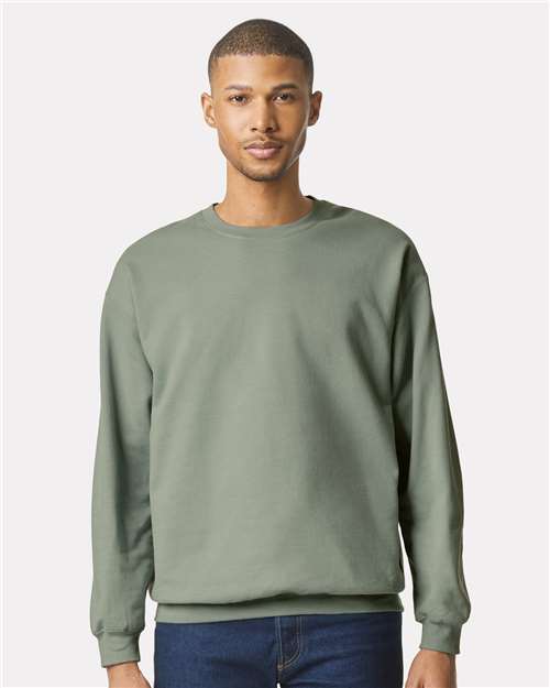 Custom Embroidered  Gildan Softstyle® Midweight Crewneck Sweatshirt SF000 Sage