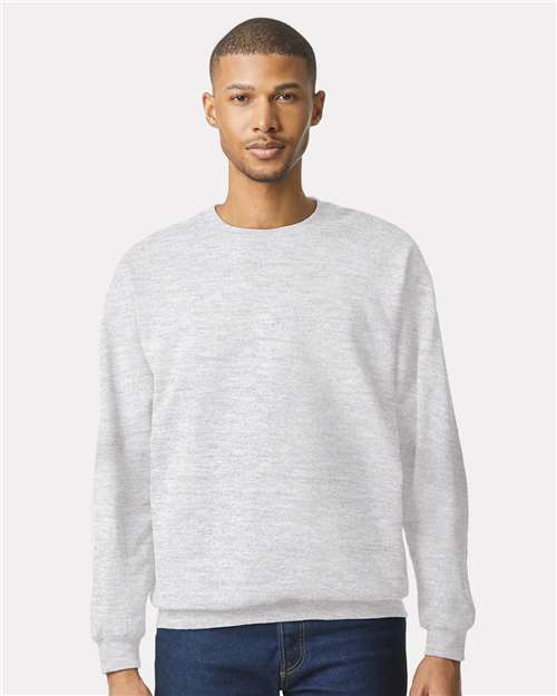 Custom Embroidered  Gildan Softstyle® Midweight Crewneck Sweatshirt SF000 Ash Grey