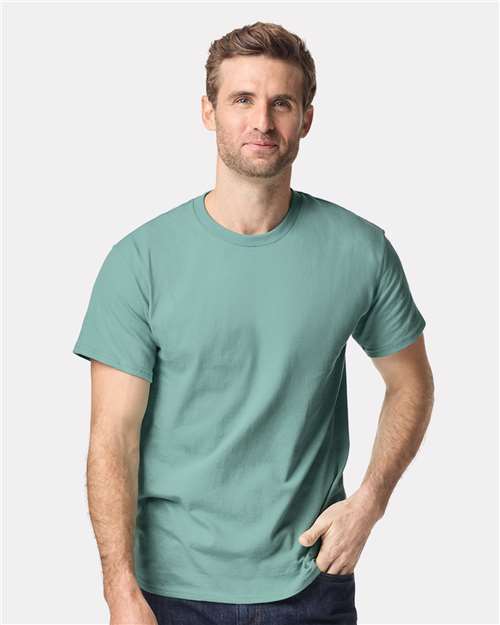 Custom Embroidered  Gildan Heavy Cotton™ T-Shirt 5000 Aquatic
