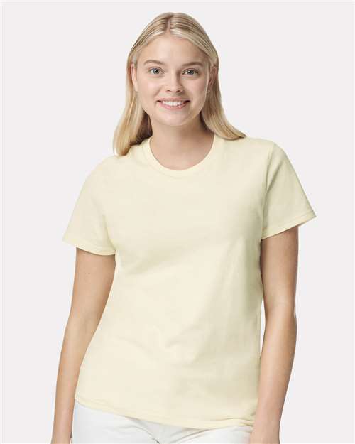 Custom Embroidered  Gildan Heavy Cotton™ Women’s T-Shirt 5000L Off White