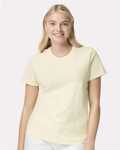 Custom Embroidered  Gildan Heavy Cotton™ Women’s T-Shirt 5000L Off White