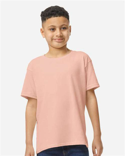 Custom Embroidered  Gildan Heavy Cotton™ Youth T-Shirt 5000B Dusty Rose