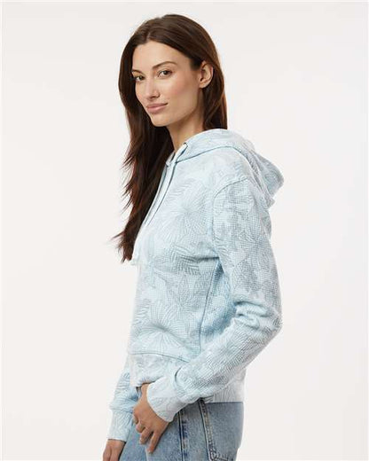 MV Sport Women's Maddie Floral Print Hooded Sweatshirt W24105