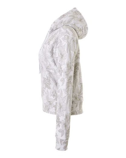 MV Sport Women's Maddie Floral Print Hooded Sweatshirt W24105