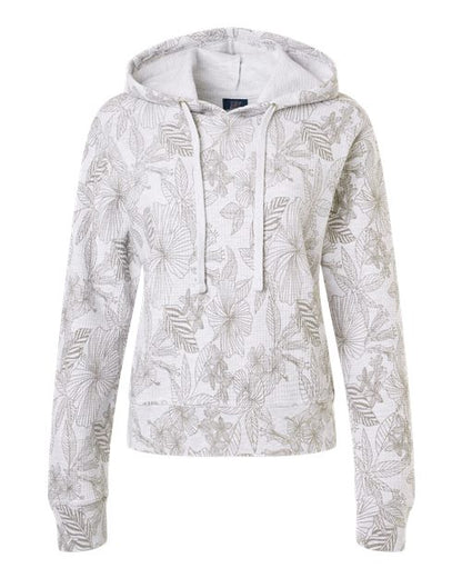 MV Sport Women's Maddie Floral Print Hooded Sweatshirt W24105