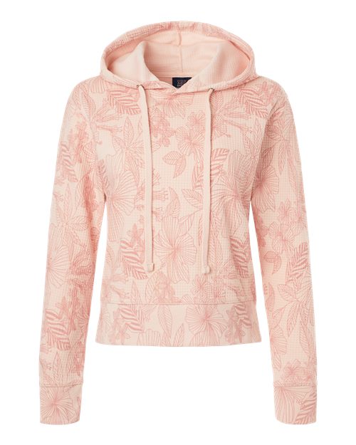 MV Sport Women's Maddie Floral Print Hooded Sweatshirt W24105