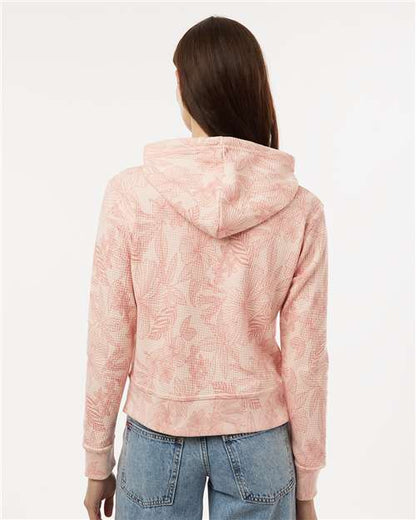 MV Sport Women's Maddie Floral Print Hooded Sweatshirt W24105