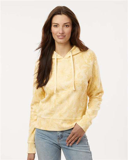 Custom Embroidered  MV Sport Women's Maddie Floral Print Hooded Sweatshirt W24105  