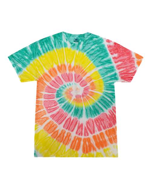 Colortone Youth Multi-Color Tie-Dyed T-Shirt 1000Y Citrus