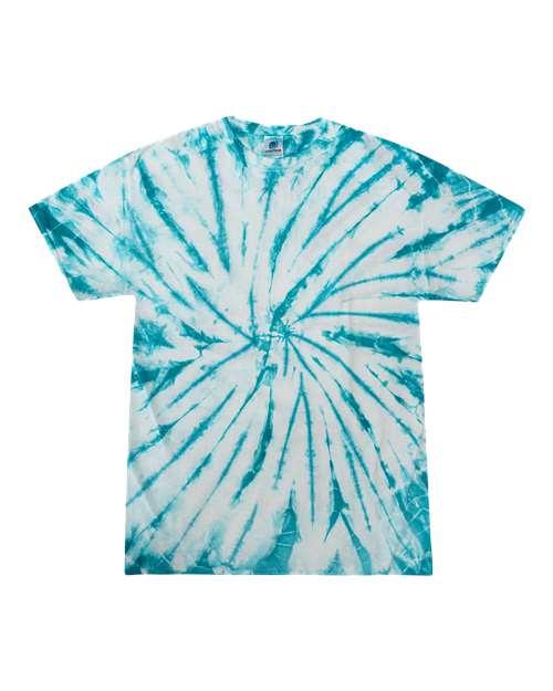 Colortone Youth Multi-Color Tie-Dyed T-Shirt 1000Y White/ Turquoise