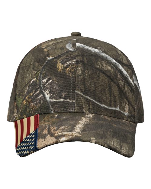 Kati Camo Woven USA Flag Cap LC350