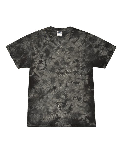 Custom EmbroideredColortone Youth Crystal Wash T-Shirt 12511 Crystal Black