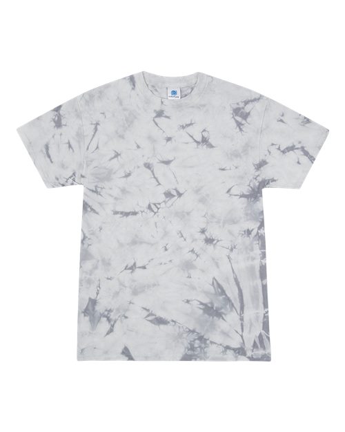 Custom EmbroideredColortone Youth Crystal Wash T-Shirt 12511 Crystal Silver