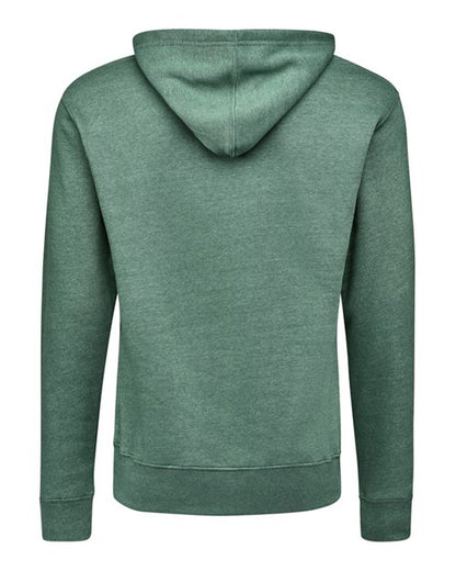 J. America Triblend Fleece Hooded Sweatshirt 8871 Balsam Triblend