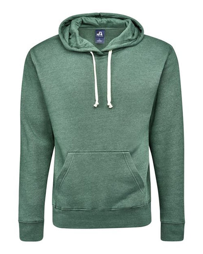 J. America Triblend Fleece Hooded Sweatshirt 8871 Balsam Triblend