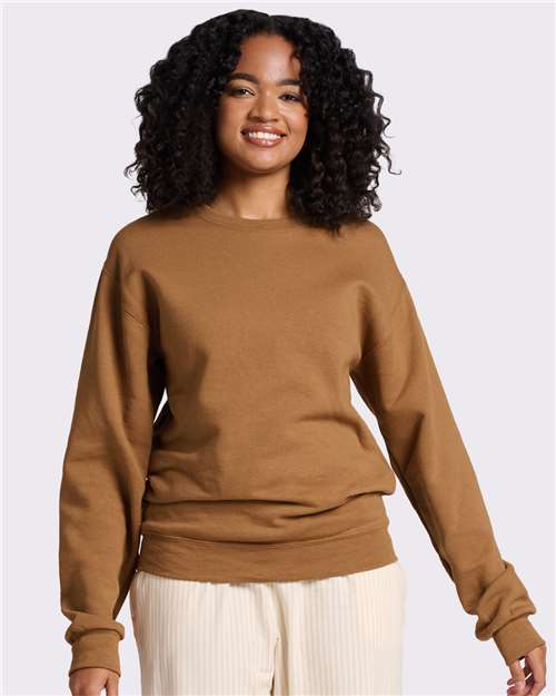 Custom Embroidered  JERZEES NuBlend® Crewneck Sweatshirt 562MR Golden Pecan