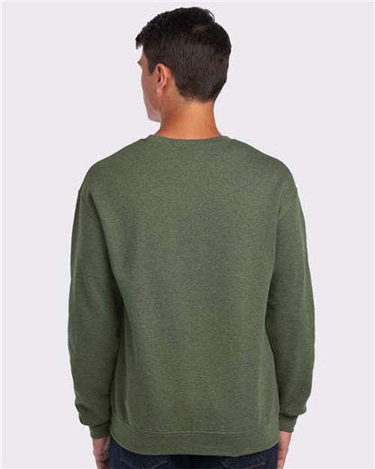 JERZEES NuBlend® Crewneck Sweatshirt 562MR Military Green Heather