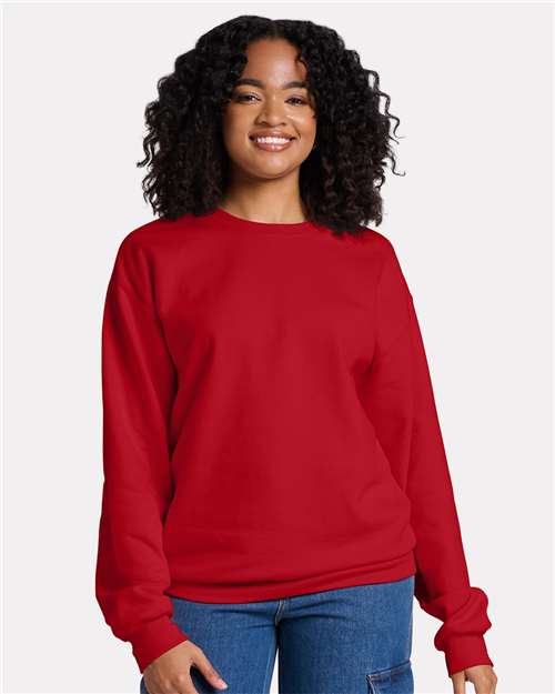 Custom Embroidered  JERZEES Ultimate CVC Crewneck Sweatshirt IC48MR  
