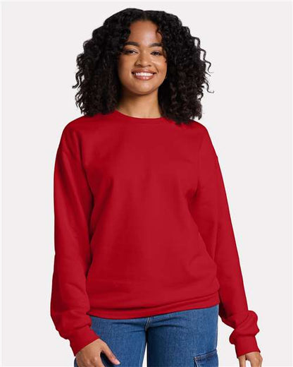 Custom Embroidered  JERZEES Ultimate CVC Crewneck Sweatshirt IC48MR  