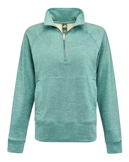 J. America Women's Electric Fleece Quarter-Zip Sweatshirt 8743